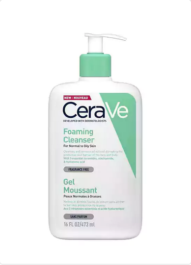 Cerave Foaming Facial Cleanser  For Normal to Oily Skin 473ml