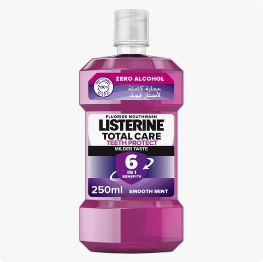 Listerine Total Care Teeth Protect Milder Taste Mouthwash 250ml