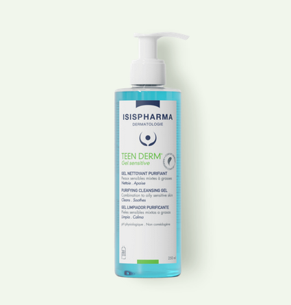 Isis Teen Derm Purifying cleansing gel sensitive Oily skin 400ml