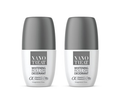 Nano-treat Whitening Deodorant Fragrance Free Roll On 1+1 Free