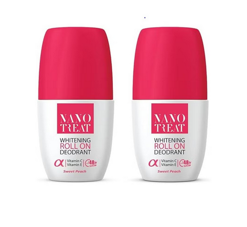 Nano-treat Whitening Deodorant Sweet Peach Roll On 1+1 Free