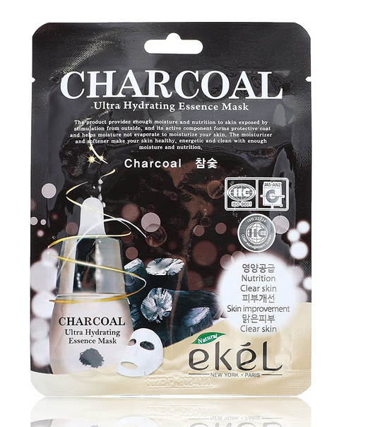 eKel Ultra Hydrating Essence Mask CHARCOAL 25ml