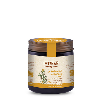 Imtenan Moroccan soap with Argan and Cyperus Root oils 250 ml