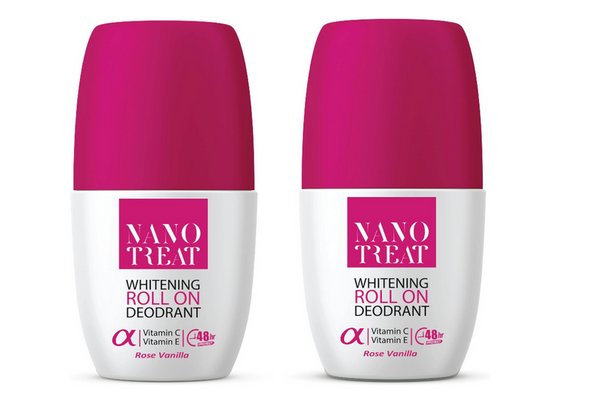 Nano-treat Whitening Deodorant Rose Vanilla Roll On 1+1 Free (Copy)