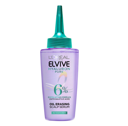 L'Oréal Paris Elvive Hyaluron Pure Purifying Erasing Serum for Oily Hair 102ML