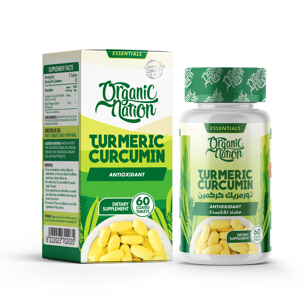 Organic Nation Turmeric Curcumin 60 tabs