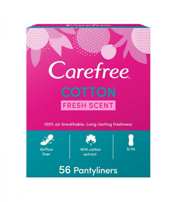 Carefree Plus Large Panty Liners, Fresh Scent 48 Liners