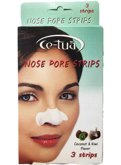 ce-tua nose strips 3 pcs Coconut & Kiwi