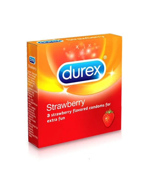DUREX STRAWBERRY  3 CONDOMS