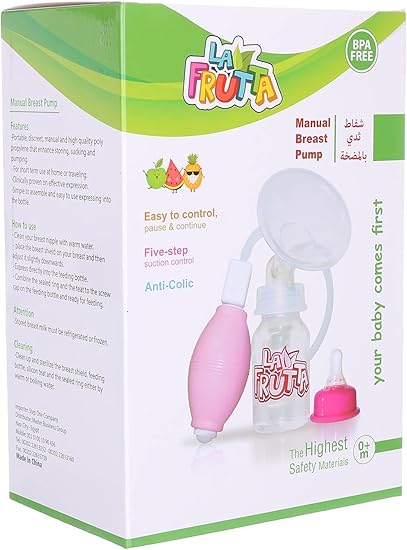 Pink breast pump