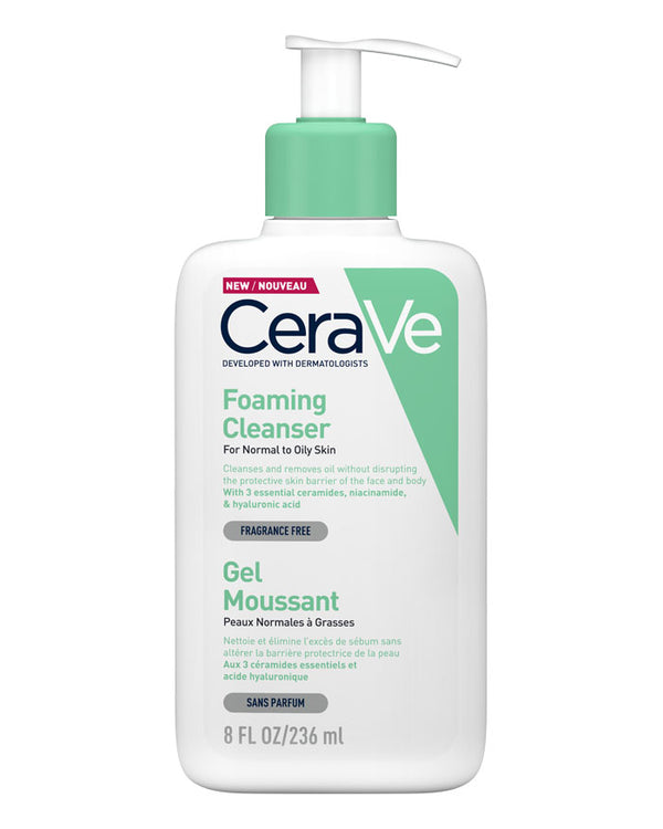 Cerave Foaming Facial Cleanser  For Normal to Oily Skin 236ml