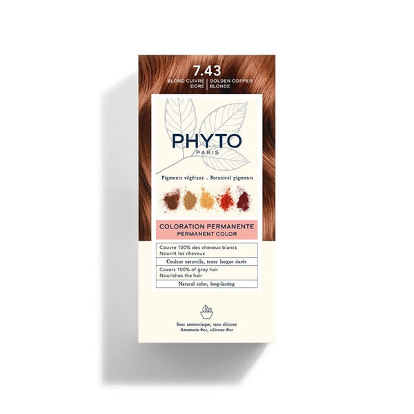 PHYTO HAIR COLOR7.43 Copper Golden Blonde
