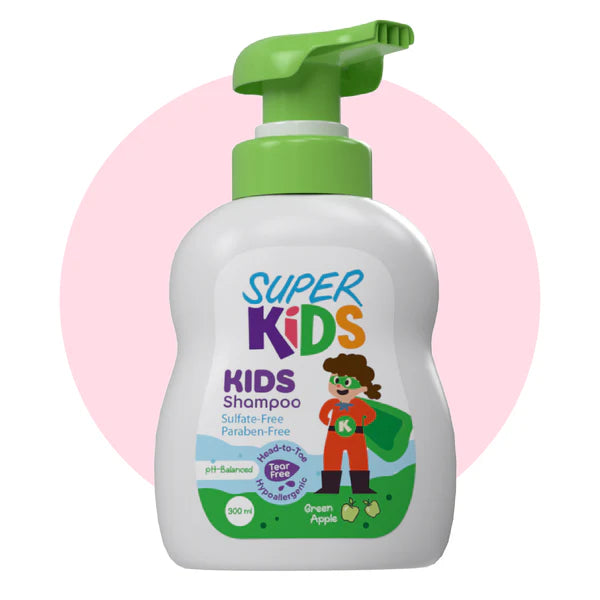 Superkids Kids Shampoo Green Apple Fragrance 300ml
